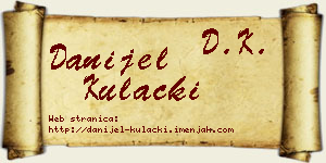 Danijel Kulački vizit kartica